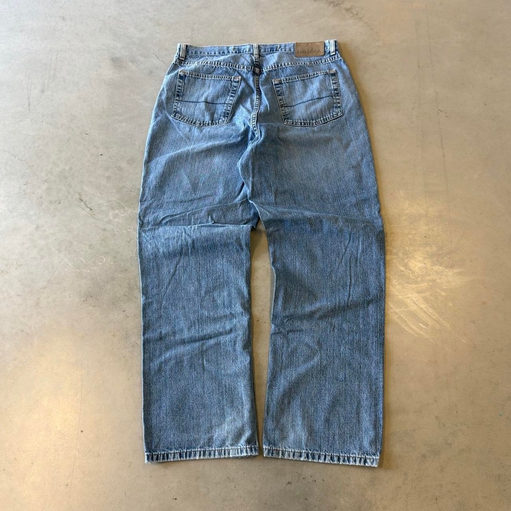 Vintage nautica relaxed fit faded dark Wash jeans - Picture 4 of 6